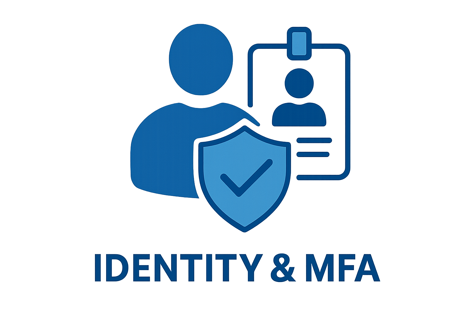 Identity and MFA icon with a blue theme-1